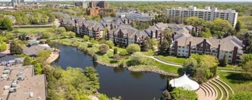 The 50th & France shopping district in Edina — MSP Car Service executive car service and MSP airport transportation